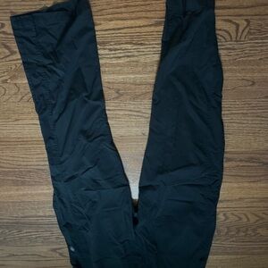 Black wide leg scrub pants, size large purple label by healing hands